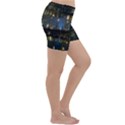 New York Night Central Park Skyscrapers Skyline Lightweight Velour Yoga Shorts View3