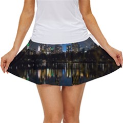 New York Night Central Park Skyscrapers Skyline Women s Skort by Cowasu