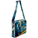 Waves Wave Ocean Sea Abstract Whimsical Abstract Art Cross Body Office Bag View2