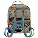 Wave Japanese Mount Fuji Woodblock Print Ocean Flap Pocket Backpack (Large) View3