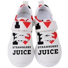 I Love Strawberry Juice Women s Velcro Strap Shoes by ilovewhateva