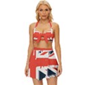 Union Jack England Uk United Kingdom London Vintage Style Bikini Top and Skirt Set  View1