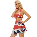 Union Jack England Uk United Kingdom London Vintage Style Bikini Top and Skirt Set  View2