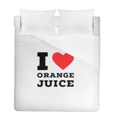 I Love Orange Juice Duvet Cover Double Side (full/ Double Size) by ilovewhateva