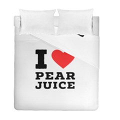 I Love Pear Juice Duvet Cover Double Side (full/ Double Size) by ilovewhateva