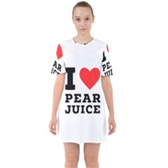 I Love Pear Juice Sixties Short Sleeve Mini Dress by ilovewhateva