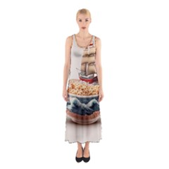 Noodles Pirate Chinese Food Food Sleeveless Maxi Dress by Ndabl3x