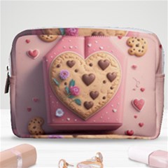 Cookies Valentine Heart Holiday Gift Love Make Up Pouch (medium) by Ndabl3x