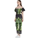 Drink Spinach Smooth Apple Ginger Off Shoulder Ruffle Top Jumpsuit View2