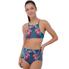 Birds Parrots Love Ornithology Species Fauna High Waist Tankini Set by Ndabl3x