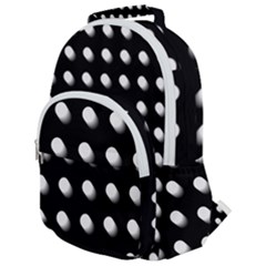 Background Dots Circles Graphic Rounded Multi Pocket Backpack by Ndabl3x