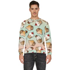 Cupcakes Cake Pie Pattern Men s Fleece Sweatshirt by Ndabl3x