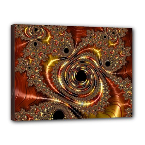 Geometric Art Fractal Abstract Art Canvas 16  X 12  (stretched) by Ndabl3x