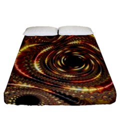 Geometric Art Fractal Abstract Art Fitted Sheet (queen Size) by Ndabl3x