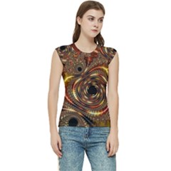 Geometric Art Fractal Abstract Art Women s Raglan Cap Sleeve Tee by Ndabl3x