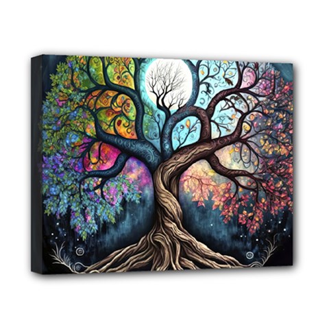 Tree Colourful Canvas 10  X 8  (stretched) by Ndabl3x