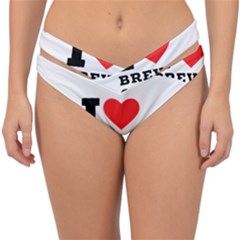 I Love Breve Coffee Double Strap Halter Bikini Bottoms by ilovewhateva