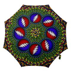 Grateful Dead Pattern Hook Handle Umbrellas (large) by Wav3s