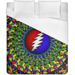 Grateful Dead Pattern Duvet Cover (california King Size) by Wav3s