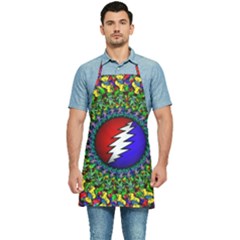 Grateful Dead Pattern Kitchen Apron by Wav3s