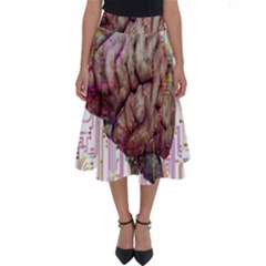 Brain Think Neurons Circuit Perfect Length Midi Skirt by Wav3s