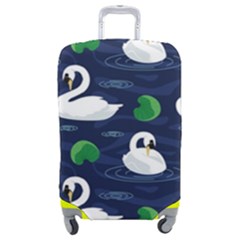 Swan-pattern-elegant-design Luggage Cover (medium) by Wav3s