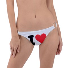 I Love Mocha Coffee Ring Detail Bikini Bottoms by ilovewhateva