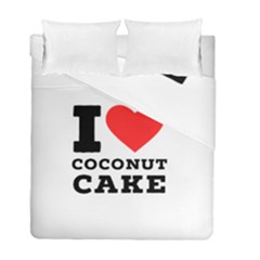 I Love Coconut Cake Duvet Cover Double Side (full/ Double Size) by ilovewhateva