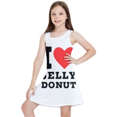 I Love Jelly Donut Kids  Lightweight Sleeveless Dress by ilovewhateva