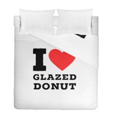 I Love Glazed Donut Duvet Cover Double Side (full/ Double Size) by ilovewhateva