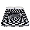 Optical Illusion Chessboard Tunnel Fitted Sheet (California King Size) View1