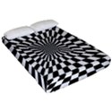 Optical Illusion Chessboard Tunnel Fitted Sheet (California King Size) View2