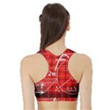 Geometry Mathematics Cube Sports Bra with Border View2