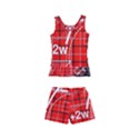 Geometry Mathematics Cube Kids  Boyleg Swimsuit View2