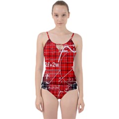 Geometry Mathematics Cube Cut Out Top Tankini Set by Ndabl3x