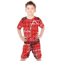 Geometry Mathematics Cube Kids  Tee And Shorts Set by Ndabl3x