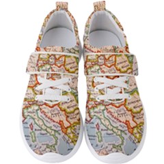 Map Europe Globe Countries States Men s Velcro Strap Shoes by Ndabl3x