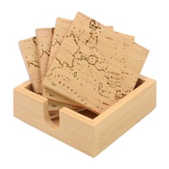 Map Europe Globe Countries States Bamboo Coaster Set by Ndabl3x