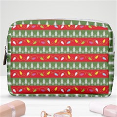 Christmas Papers Red And Green Make Up Pouch (medium) by Ndabl3x