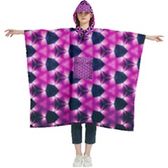 Digital Art Artwork Abstract Women s Hooded Rain Ponchos by Ndabl3x