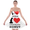 I love chocolate donut Strapless Bra Top Dress View1