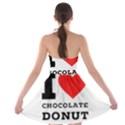 I love chocolate donut Strapless Bra Top Dress View2