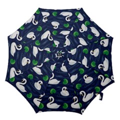 Swan Pattern Elegant Design Hook Handle Umbrellas (large) by Vaneshart