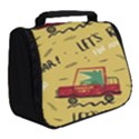 Childish-seamless-pattern-with-dino-driver Full Print Travel Pouch (Small) View2