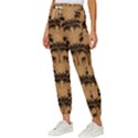 Camel Palm Tree Women s Cropped Drawstring Pants View2