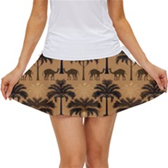 Camel Palm Tree Women s Skort by Vaneshop