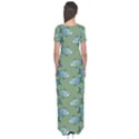 Fishes Pattern Background Theme Short Sleeve Maxi Dress View2