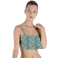 Fishes Pattern Background Theme Layered Top Bikini Top  by Vaneshop