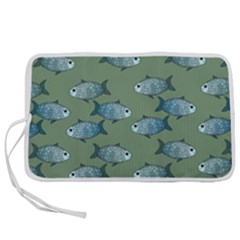 Fishes Pattern Background Theme Pen Storage Case (m) by Vaneshop