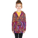 Colorful Piece Abstract Kids  Double Breasted Button Coat View1